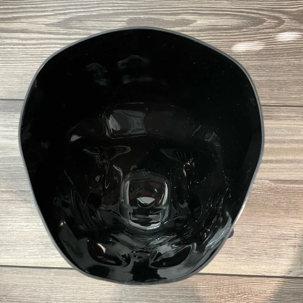 NWT Halloween Candy Dish Iridescent Skull Candy Dish Halloween Decor Bowl